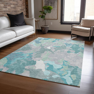 Piper Looms Chantille Modern ACN2161 Taupe Machine Washable Area Rug Lifestyle Image Feature