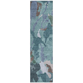 Piper Looms Chantille Modern ACN2161 Teal Machine Washable Area Rug Runner Main Image