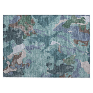 Piper Looms Chantille Modern ACN2161 Teal Machine Washable Area Rug Scatter Main Image