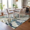 Piper Looms Chantille Modern ACN2162 Denim Machine Washable Area Rug Lifestyle Image Feature