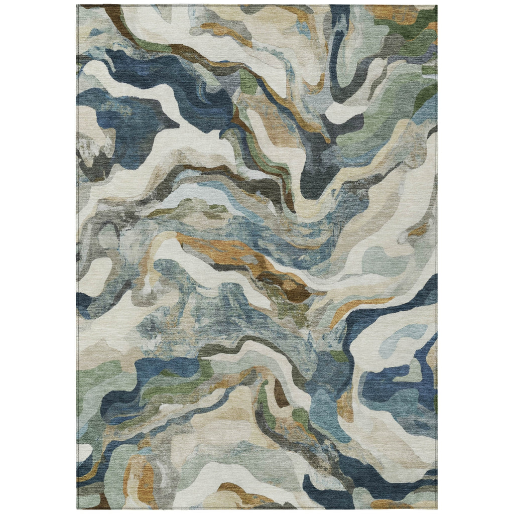 Piper Looms Chantille Modern ACN2162 Denim Machine Washable Area Rug main image