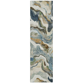 Piper Looms Chantille Modern ACN2162 Denim Machine Washable Area Rug Runner Main Image
