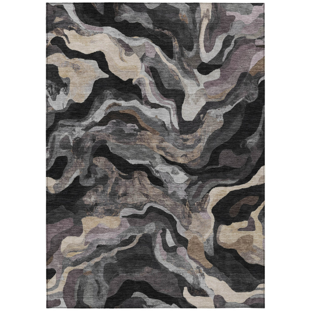 Piper Looms Chantille Modern ACN2162 Granite Machine Washable Area Rug main image
