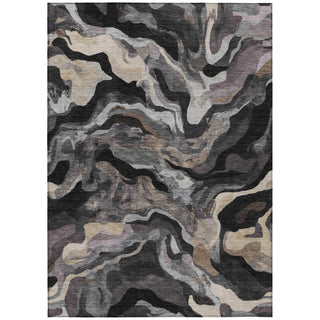 Piper Looms Chantille Modern ACN2162 Granite Machine Washable Area Rug main image