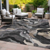 Piper Looms Chantille Modern ACN2162 Granite Machine Washable Area Rug Outdoor Lifestyle Image Feature