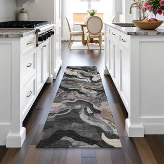 Piper Looms Chantille Modern ACN2162 Granite Machine Washable Area Rug Runner Lifestyle Image Feature