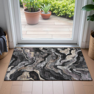 Piper Looms Chantille Modern ACN2162 Granite Machine Washable Area Rug Scatter Lifestyle Image Feature