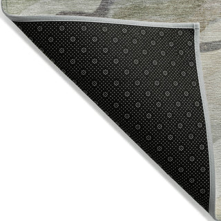 Piper Looms Chantille Modern ACN2162 Khaki Machine Washable Area Rug Backing Image