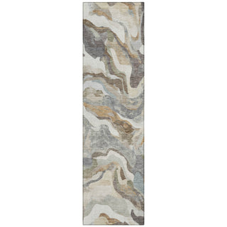 Piper Looms Chantille Modern ACN2162 Khaki Machine Washable Area Rug Runner Main Image