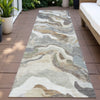 Piper Looms Chantille Modern ACN2162 Khaki Machine Washable Area Rug Runner Outdoor Lifestyle Image Feature