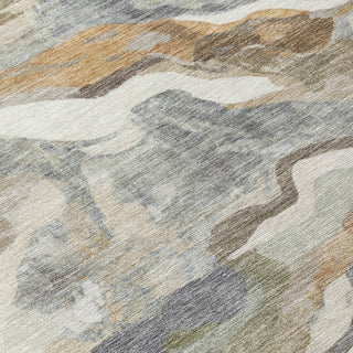 Piper Looms Chantille Modern ACN2162 Khaki Machine Washable Area Rug Swatch Image