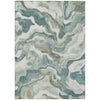 Piper Looms Chantille Modern ACN2162 Teal Machine Washable Area Rug main image