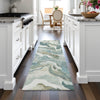 Piper Looms Chantille Modern ACN2162 Teal Machine Washable Area Rug Runner Lifestyle Image Feature