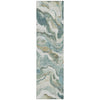 Piper Looms Chantille Modern ACN2162 Teal Machine Washable Area Rug Runner Main Image