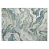 Piper Looms Chantille Modern ACN2162 Teal Machine Washable Area Rug Scatter Main Image