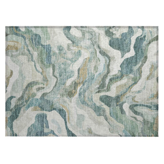 Piper Looms Chantille Modern ACN2162 Teal Machine Washable Area Rug Scatter Main Image