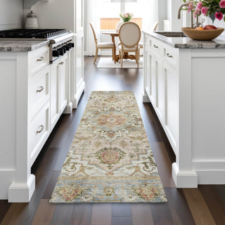 Piper Looms Chantille Global ACN2163 Beige Machine Washable Area Rug Runner Lifestyle Image Feature