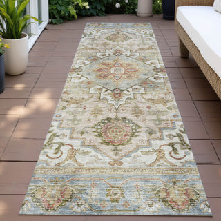 Piper Looms Chantille Global ACN2163 Beige Machine Washable Area Rug Runner Outdoor Lifestyle Image Feature