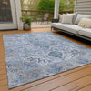 Piper Looms Chantille Global ACN2163 Blue Machine Washable Area Rug Outdoor Lifestyle Image Feature