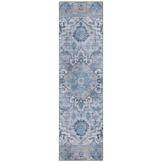 Piper Looms Chantille Global ACN2163 Blue Machine Washable Area Rug Runner Main Image