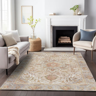 Piper Looms Chantille Global ACN2163 Coral Machine Washable Area Rug Lifestyle Image Feature