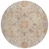 Piper Looms Chantille Global ACN2163 Coral Machine Washable Area Rug Round Main Image