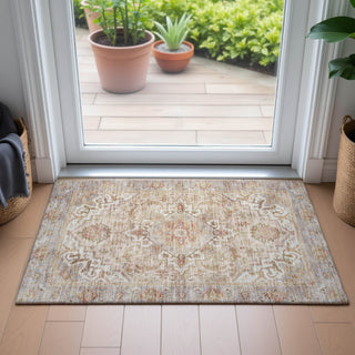 Piper Looms Chantille Global ACN2163 Coral Machine Washable Area Rug Scatter Lifestyle Image Feature