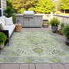 Piper Looms Chantille Global ACN2163 Green Machine Washable Area Rug Outdoor Lifestyle Image Feature
