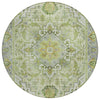 Piper Looms Chantille Global ACN2163 Green Machine Washable Area Rug Round Main Image