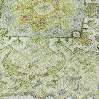Piper Looms Chantille Global ACN2163 Green Machine Washable Area Rug Swatch Image