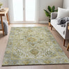 Piper Looms Chantille Global ACN2163 Khaki Machine Washable Area Rug Lifestyle Image Feature