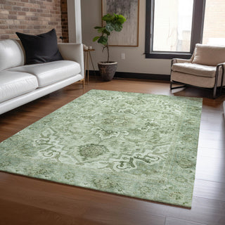 Piper Looms Chantille Global ACN2164 Aloe Machine Washable Area Rug Lifestyle Image Feature
