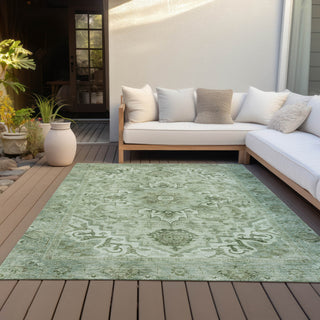 Piper Looms Chantille Global ACN2164 Aloe Machine Washable Area Rug Outdoor Lifestyle Image Feature
