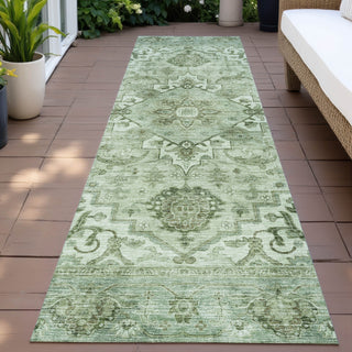 Piper Looms Chantille Global ACN2164 Aloe Machine Washable Area Rug Runner Outdoor Lifestyle Image Feature
