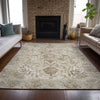 Piper Looms Chantille Global ACN2164 Beige Machine Washable Area Rug Lifestyle Image Feature