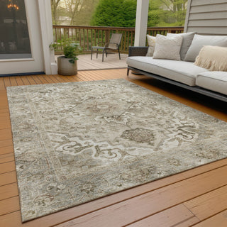 Piper Looms Chantille Global ACN2164 Beige Machine Washable Area Rug Outdoor Lifestyle Image Feature