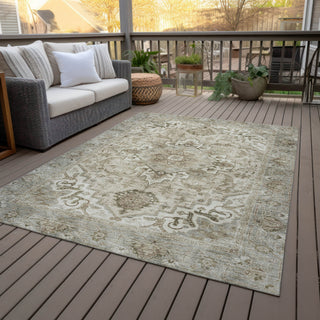 Piper Looms Chantille Global ACN2164 Beige Machine Washable Area Rug Outdoor Lifestyle Image Feature