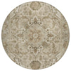 Piper Looms Chantille Global ACN2164 Beige Machine Washable Area Rug Round Main Image