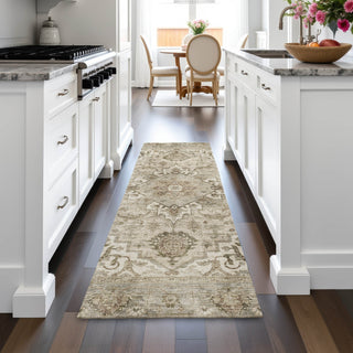 Piper Looms Chantille Global ACN2164 Beige Machine Washable Area Rug Runner Lifestyle Image Feature