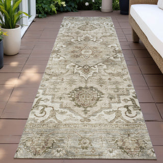 Piper Looms Chantille Global ACN2164 Beige Machine Washable Area Rug Runner Outdoor Lifestyle Image Feature