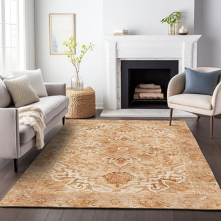 Piper Looms Chantille Global ACN2164 Copper Machine Washable Area Rug Lifestyle Image Feature