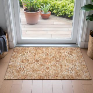 Piper Looms Chantille Global ACN2164 Copper Machine Washable Area Rug Scatter Lifestyle Image Feature
