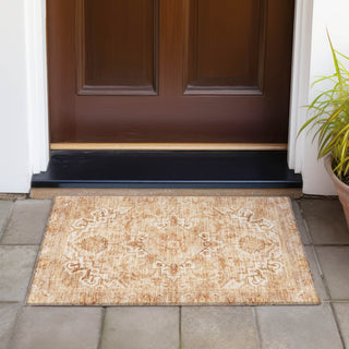 Piper Looms Chantille Global ACN2164 Copper Machine Washable Area Rug Scatter Outdoor Lifestyle Image Feature
