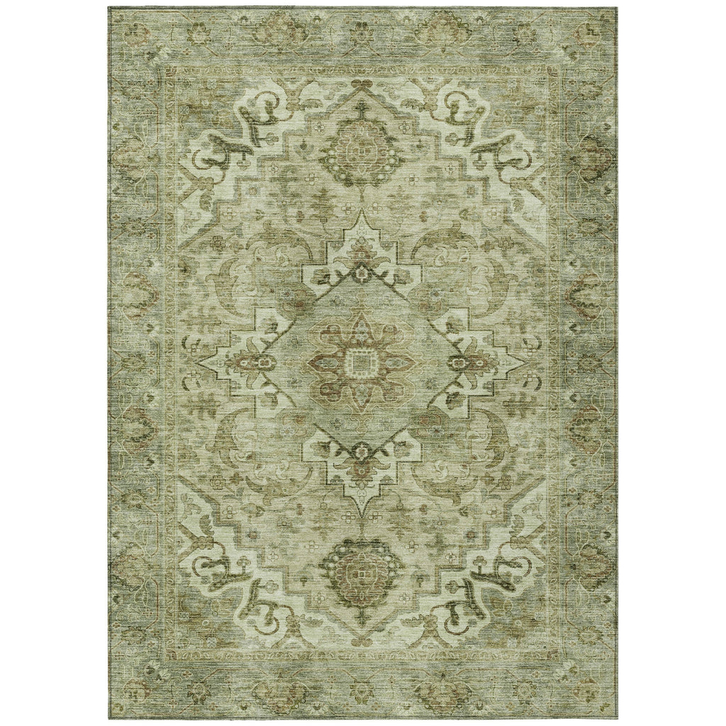 Piper Looms Chantille Global ACN2164 Sage Machine Washable Area Rug main image
