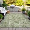 Piper Looms Chantille Global ACN2164 Sage Machine Washable Area Rug Outdoor Lifestyle Image Feature