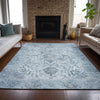 Piper Looms Chantille Global ACN2164 Sky Machine Washable Area Rug Lifestyle Image Feature