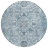 Piper Looms Chantille Global ACN2164 Sky Machine Washable Area Rug Round Main Image