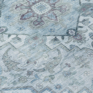 Piper Looms Chantille Global ACN2164 Sky Machine Washable Area Rug Swatch Image