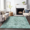 Piper Looms Chantille Global ACN2164 Teal Machine Washable Area Rug Lifestyle Image Feature