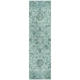 Piper Looms Chantille Global ACN2164 Teal Machine Washable Area Rug Runner Main Image